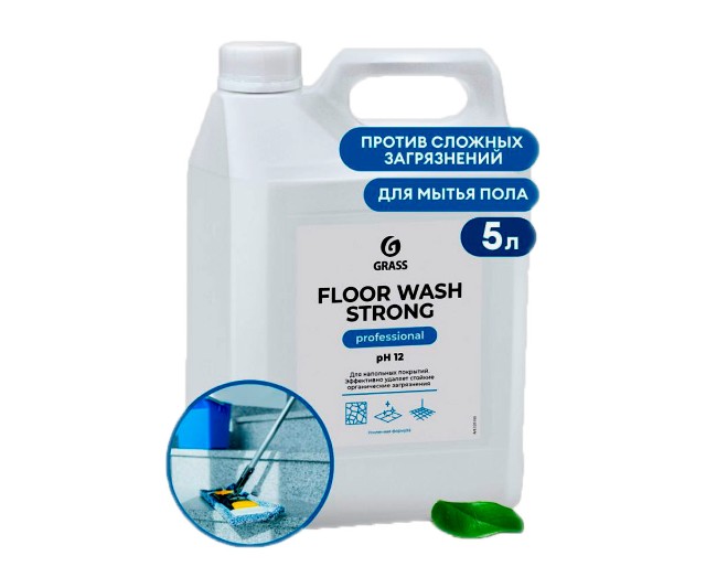 Средство для мытья полов "Grass Floor Wash Strong" 5,6л щелочное (D.R.V.)